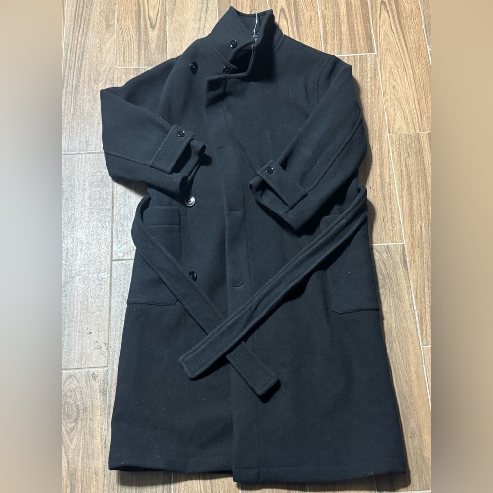 Lemaire inspired Long wool wrap Coat, (Authentic … - image 1